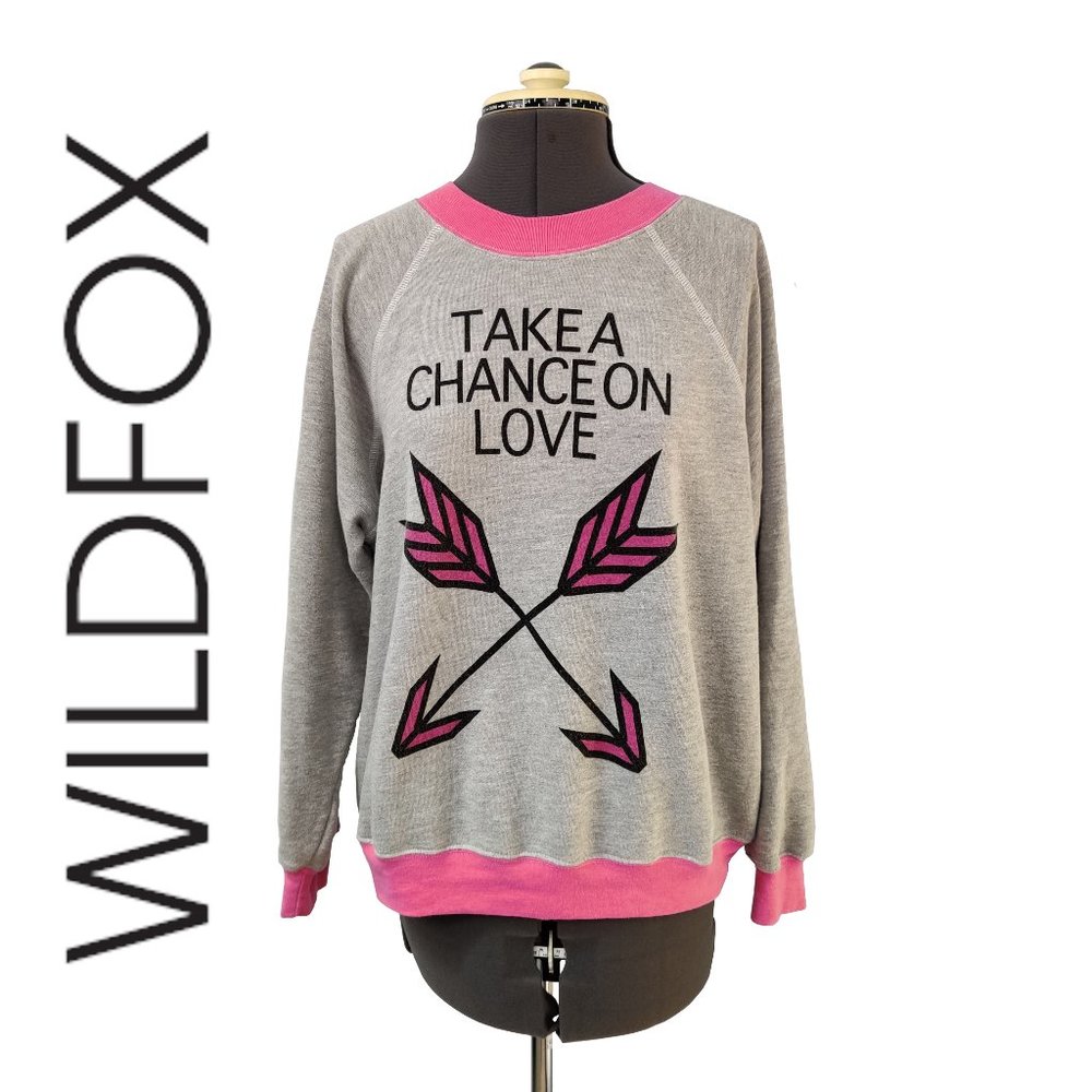 $108 WILDFOX Take A Chance On Love Sweatshirt XS